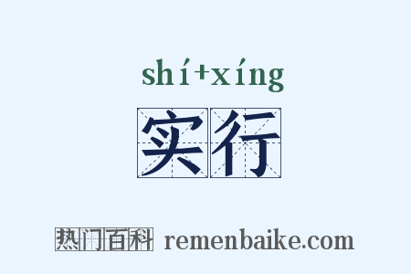 实行是什么意思的图片